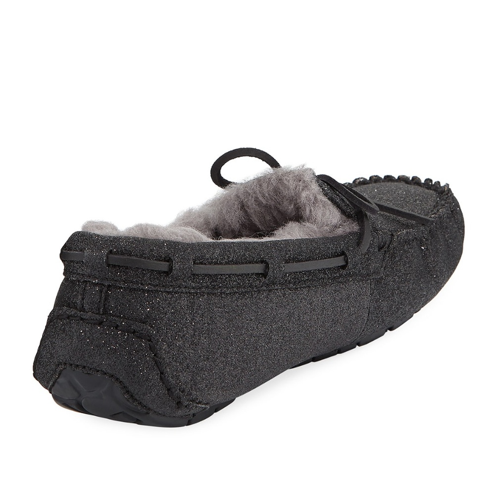 UGG Dakota Sparkle Black Glitter Slippers - Picture 2 of 8